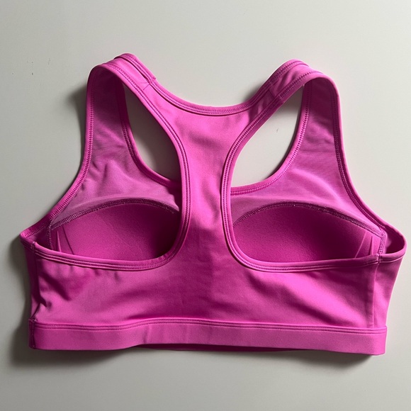 Nike Swoosh Medium Support Padded Sports Bra, Pink, Size L - Picture 5 of 6